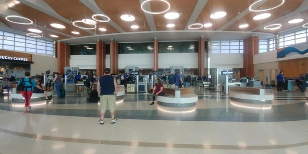 GRR security wait. Travelers waiting at Gerald R. Ford International Airport (GRR) TSA security checkpoint in Grand Rapids, MI