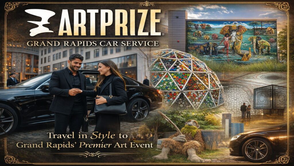 Grand Rapids car service for ArtPrize transportation with luxury ride to downtown Grand Rapids art exhibits